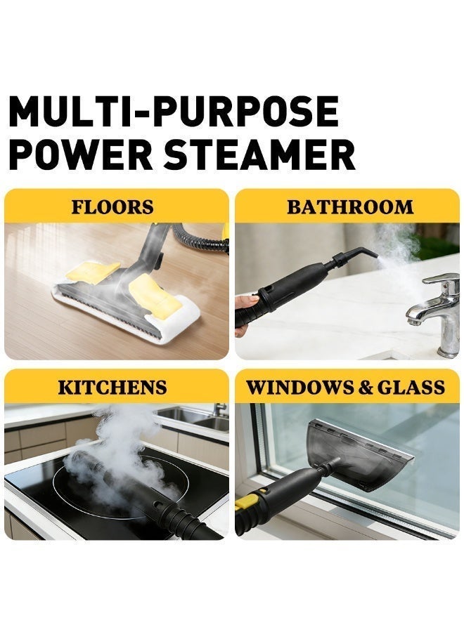 ET-LIFE Steam Cleaner, Multi-Purpose Mop, Chemical-Free Cleaning for floors, cars, tiles, upholstery, kitchen appliances, grout, and more(13-Piece Kit) - Image 3